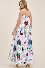 Load image into Gallery viewer, Sleeveless Printed Maxi Dress with Adjustable Straps
