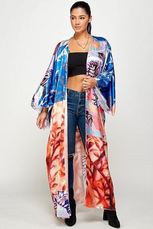 Beautiful Multi-Color Printed Kimono