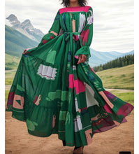 Load image into Gallery viewer, Chel’s Maxi Flare Chiffon Dress
