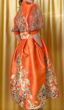 Load image into Gallery viewer, Chel’s Floral Print Dress (Orange)
