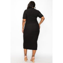 Load image into Gallery viewer, BUBBLE POP BODYCON MIDI DRESS
