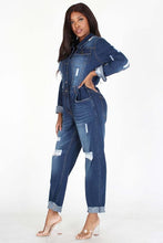 Load image into Gallery viewer, Chel&#39;s Denim Jumpsuit Blue
