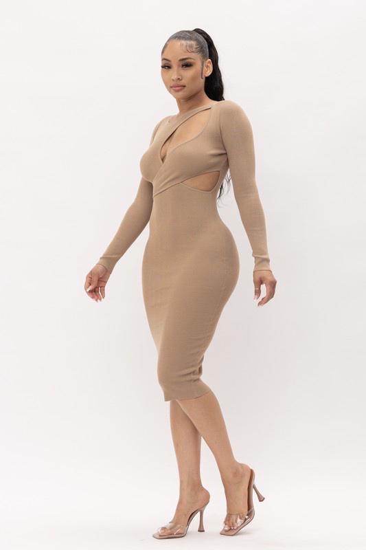 DOUBLE CUT OUT DRESS