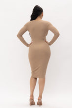 Load image into Gallery viewer, DOUBLE CUT OUT DRESS
