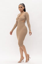 Load image into Gallery viewer, DOUBLE CUT OUT DRESS

