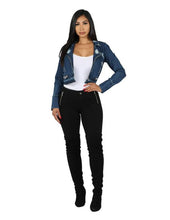 Load image into Gallery viewer, Chel&#39;s Rigid  Jean Jacket
