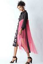 Load image into Gallery viewer, Shirt Dress with Mesh Details
